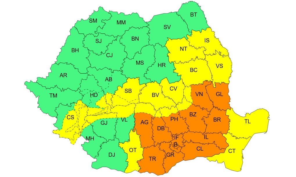 „Cel mai rău episod din iarnă: ANM a lansat un cod portocaliu pentru viscol și ninsori în București și 12 județe, cu un strat de zăpadă estimat de 50 de cm.”
