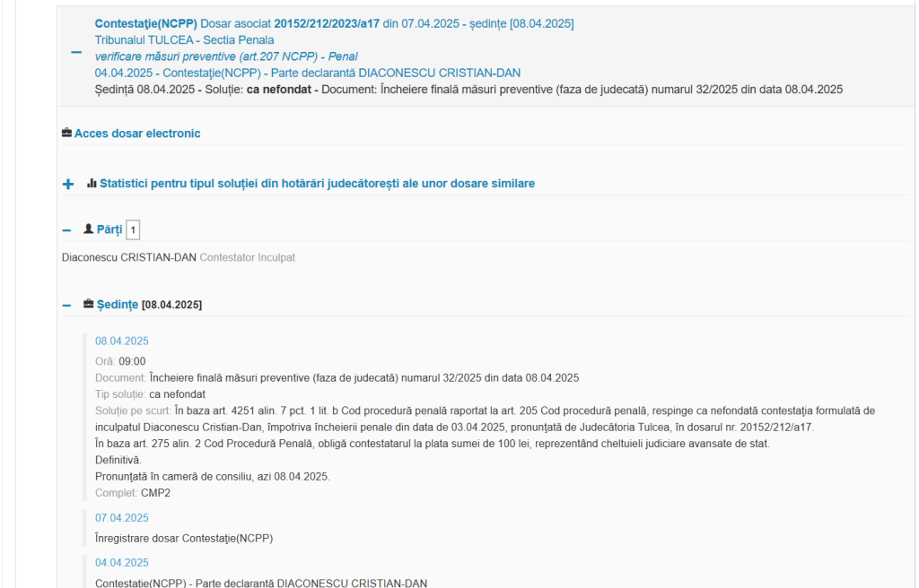 Dosarul „Sex cu minore” al lui Dan Diaconescu se află în impas la Tulcea. Ce s-a întâmplat în ultimele 11 luni