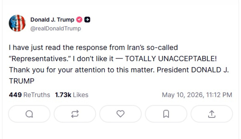 „Inacceptabil”. Prima reacție a lui Trump după ce Iranul a răspuns propunerii SUA de...