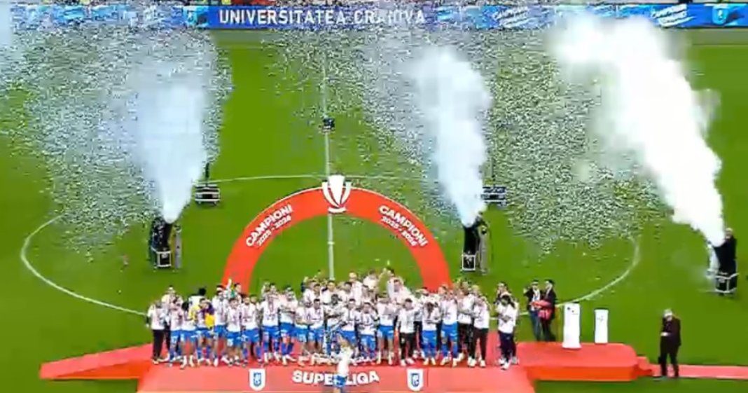 Superliga: Universitatea Craiova se proclamă campioană a României după triumful cu 5-0 în fața Universității Cluj. Formația...